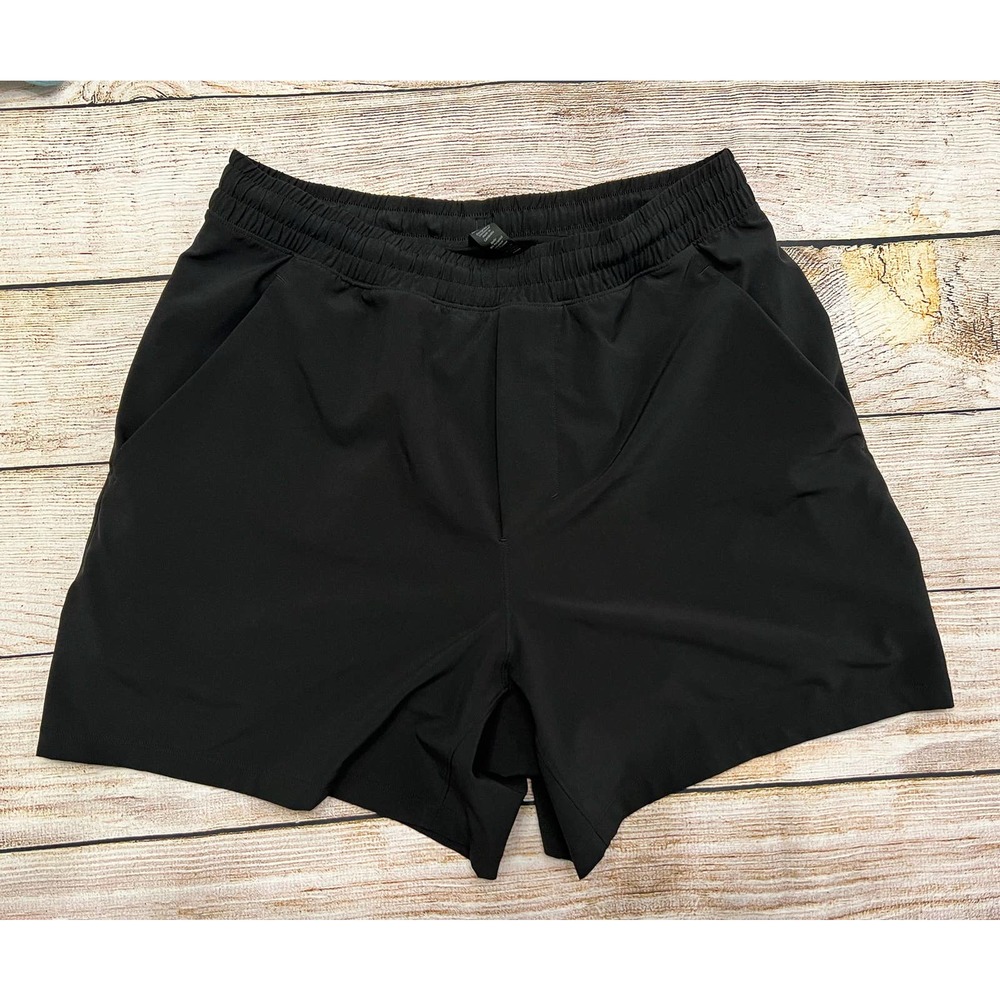 Lululemon Black Lined Shorts Mens Athletic Running Shorts Size Medium